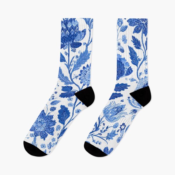 Item preview, Blue White Chinoiserie Botanical Floral Porcelain Seamless Pattern Design designed and sold by GrinGalore.