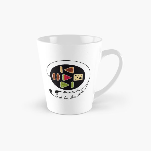 Item preview, Simple Stylized Music Player with Food Icons, Earphones and Text designed and sold by ChantellaGF.