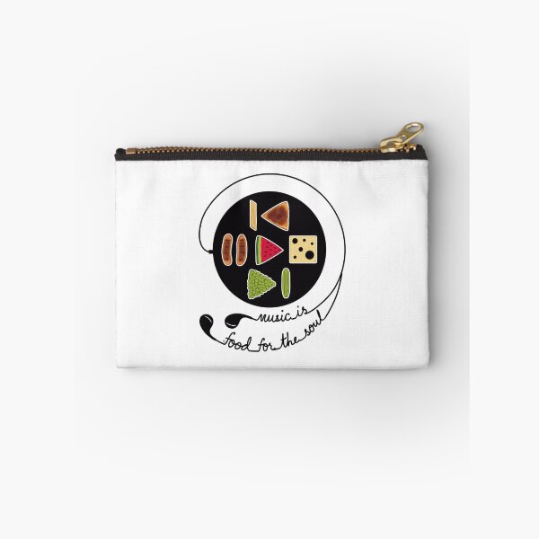 Item preview, Simple Stylized Music Player with Food Icons, Earphones and Text designed and sold by ChantellaGF.