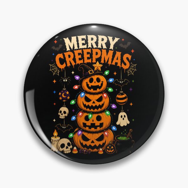 Item preview, Merry Creepmas Halloween Pumpkin Stack Design designed and sold by rafaeltto.