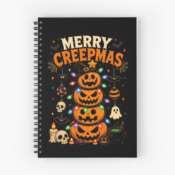 Item preview, Merry Creepmas Halloween Pumpkin Stack Design designed and sold by rafaeltto.