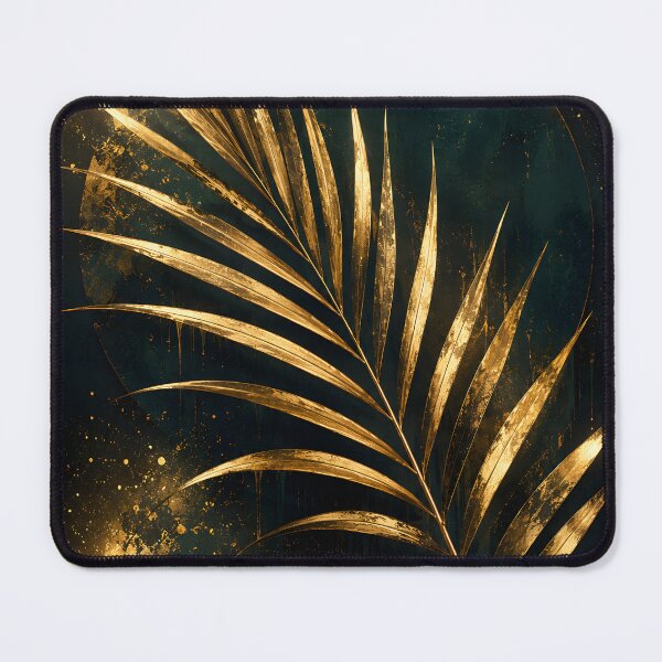 Item preview, Golden Palm – Luxury Botanical Art in Emerald Green & Gold designed and sold by bauschberts.