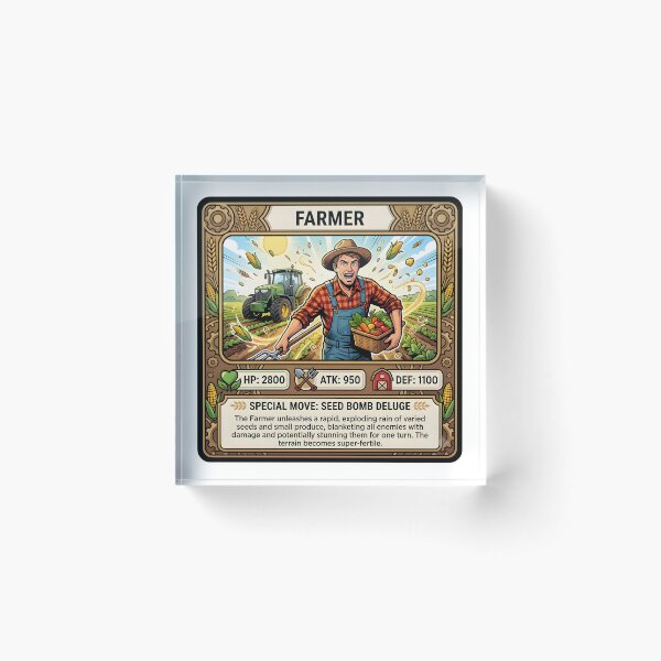 Item preview, Farmer Hero Trading Card designed and sold by DeerHouse.