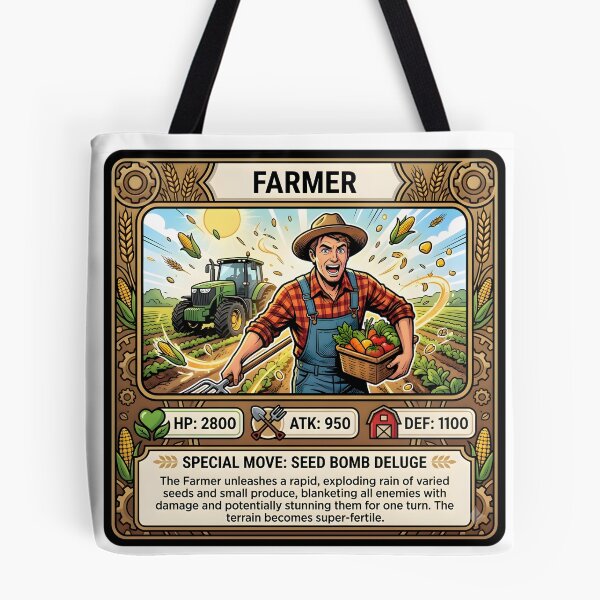 Item preview, Farmer Hero Trading Card designed and sold by DeerHouse.