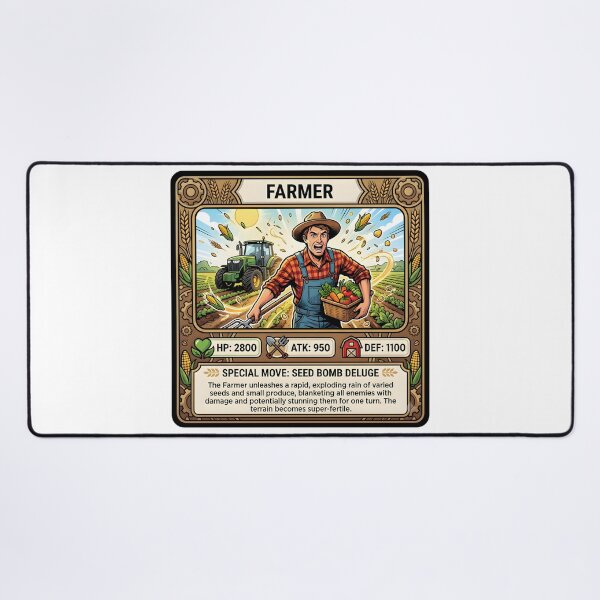 Item preview, Farmer Hero Trading Card designed and sold by DeerHouse.
