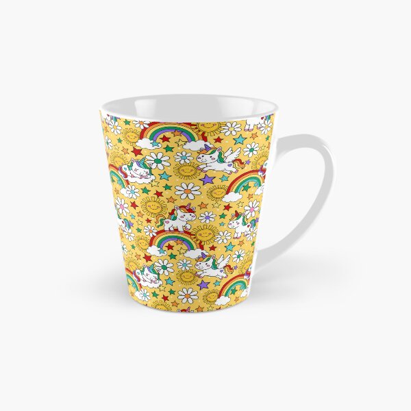 Item preview, Unicorns Rainbows and Sunshine in Yellow designed and sold by KrisInStitches.
