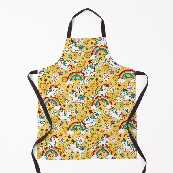 Item preview, Unicorns Rainbows and Sunshine in Yellow designed and sold by KrisInStitches.