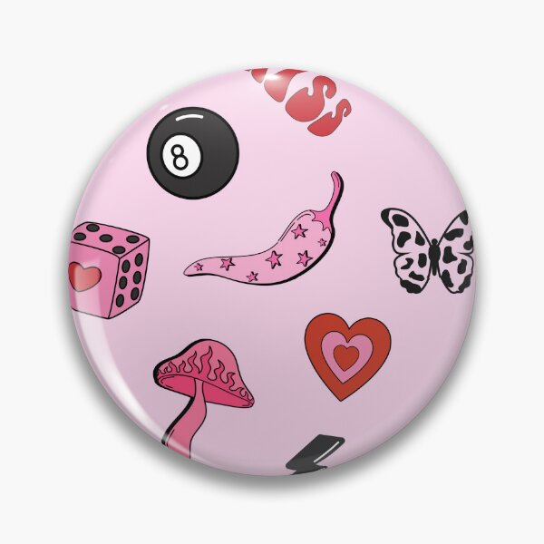 Item preview, Y2K Pink Psychedelic Doodle Pattern designed and sold by jianina-alondra.