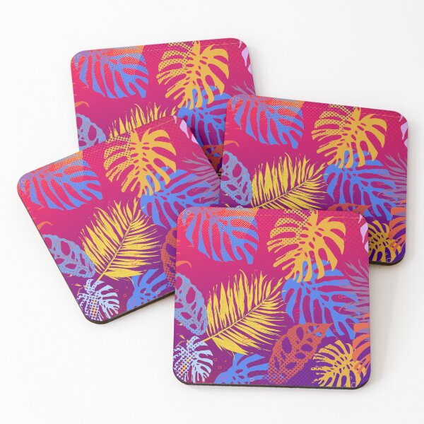 Item preview, Tropical Monstera Leaves Colorful Pattern designed and sold by chaaval.