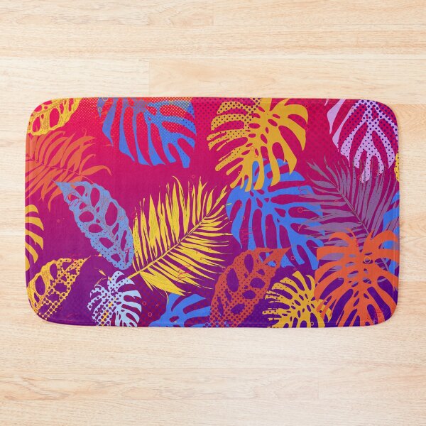 Item preview, Tropical Monstera Leaves Colorful Pattern designed and sold by chaaval.