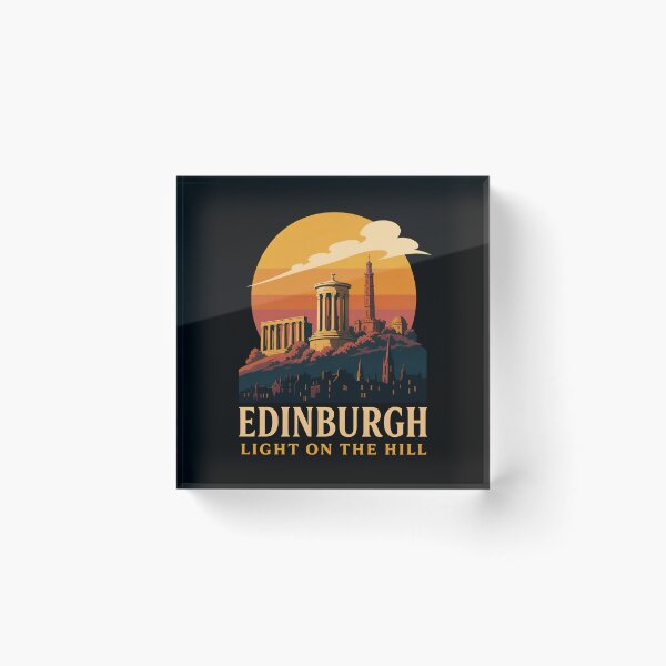 Item preview, Edinburgh Light on the Hill – Calton Sunset Glow designed and sold by Fenay Designs.