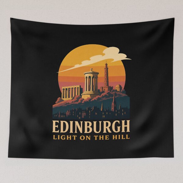 Item preview, Edinburgh Light on the Hill – Calton Sunset Glow designed and sold by Fenay Designs.
