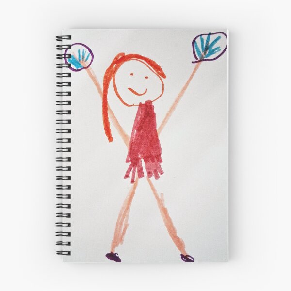 Item preview, La animadora feliz - Arte infantil original designed and sold by TwoLinesArt.
