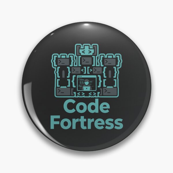 Item preview, Code Fortress Funny Developer Gift Programming Identity Minimal Design designed and sold by Ixnor.