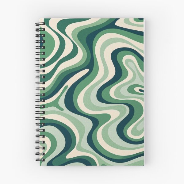 Item preview, Liquid Swirl Retro Abstract in green tones, Cream, and White designed and sold by Differenceee.
