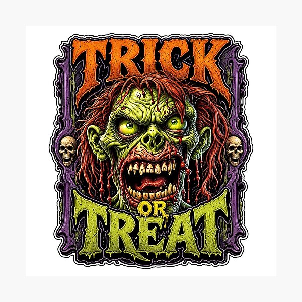 Item preview, Trick or Treat | Zombie designed and sold by Wilcox PhotoArt.