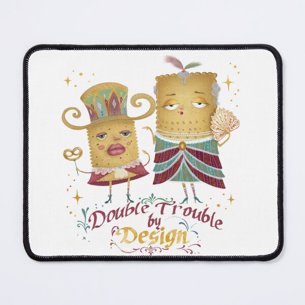 Item preview, Double Trouble Funny Best Friend Design designed and sold by Little Wimbly.