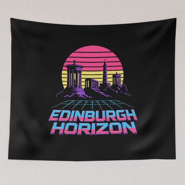 Item preview, Edinburgh Horizon – Neon Calton Hill Skyline designed and sold by Fenay Designs.