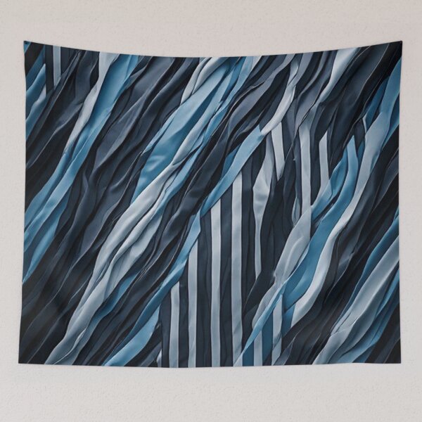 Item preview, Stripes in blue designed and sold by blackwhiteblue.