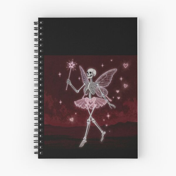 Item preview,  Whimsical Skeleton Fairy Character with Magical Wand and Hearts designed and sold by Mike Kiev art.