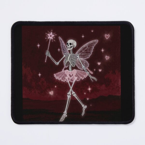 Item preview,  Whimsical Skeleton Fairy Character with Magical Wand and Hearts designed and sold by Mike Kiev art.