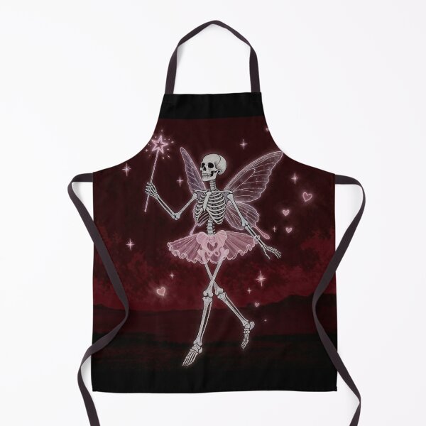 Item preview, Whimsical Skeleton Fairy Character with Magical Wand and Hearts designed and sold by Mike Kiev art.