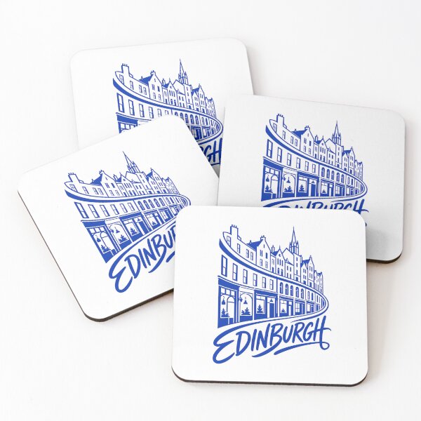 Item preview, Edinburgh Old Town – Flowing Blue Streetline designed and sold by Fenay Designs.