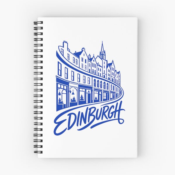 Item preview, Edinburgh Old Town – Flowing Blue Streetline designed and sold by Fenay Designs.
