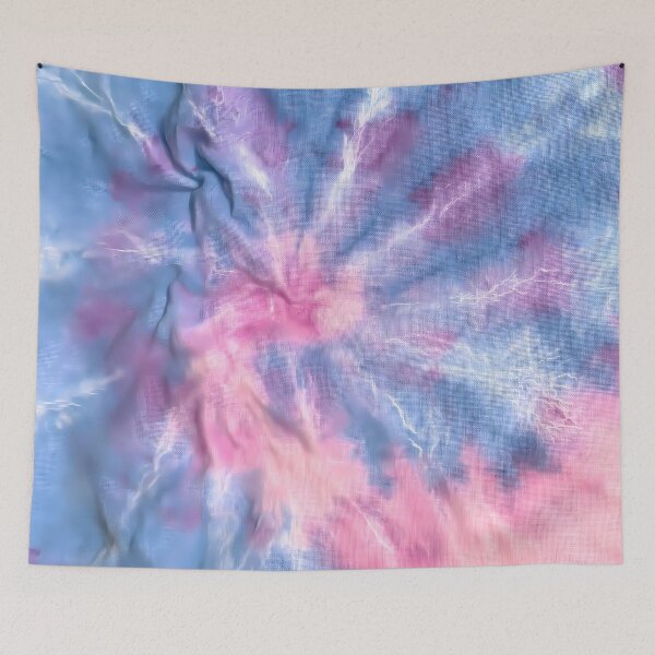 Item preview, Pastel Tie Dye Swirl Blue Purple Ice Dye Art designed and sold by FrostyFrisby.