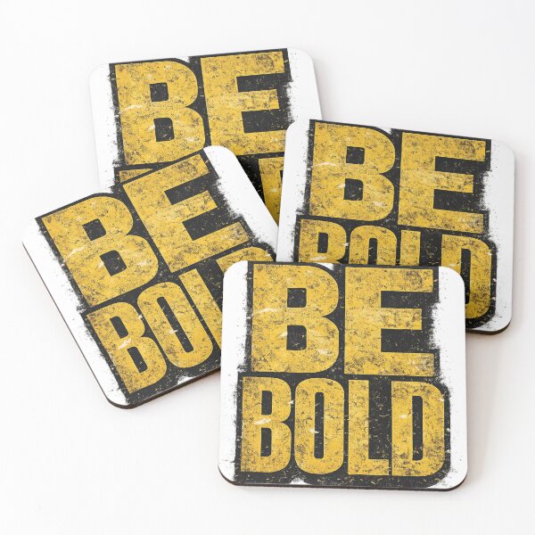 Item preview, Be Bold Yellow Distressed Typography Motivational Urban Streetwear Graphic designed and sold by DesignArtist.ia.
