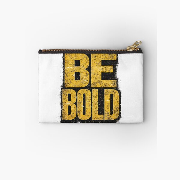 Item preview, Be Bold Yellow Distressed Typography Motivational Urban Streetwear Graphic designed and sold by DesignArtist.ia.
