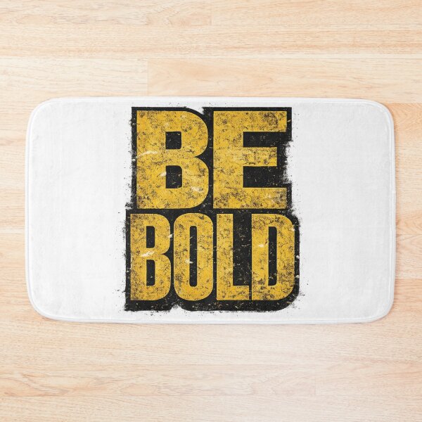 Item preview, Be Bold Yellow Distressed Typography Motivational Urban Streetwear Graphic designed and sold by DesignArtist.ia.