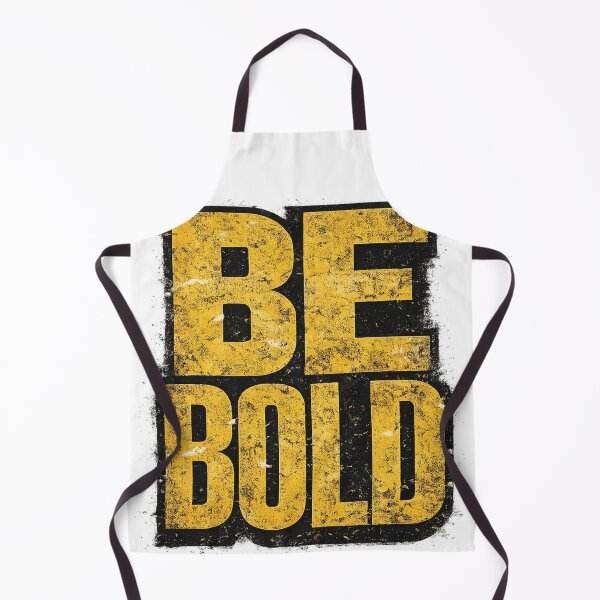 Item preview, Be Bold Yellow Distressed Typography Motivational Urban Streetwear Graphic designed and sold by DesignArtist.ia.