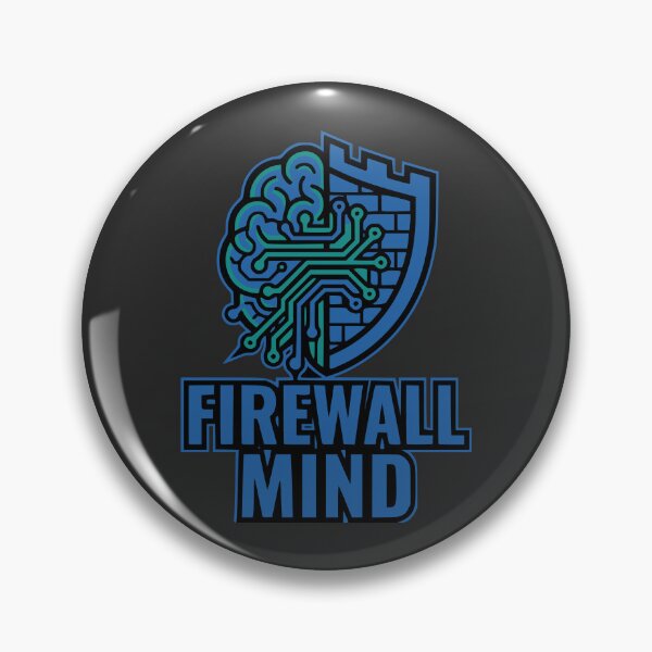 Item preview, Firewall Mind Cybersecurity Gift Hacker Humor Digital Security Design designed and sold by Ixnor.