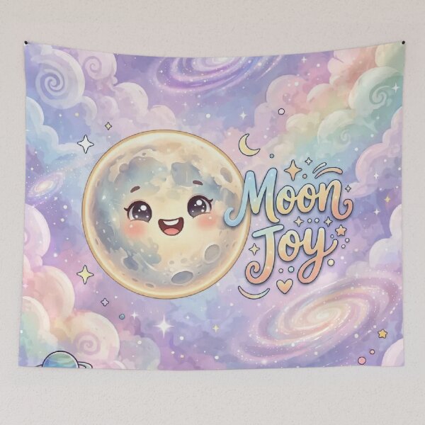 Item preview, Cute Smiling Moon Joy Cartoon Design designed and sold by Pure Craft.