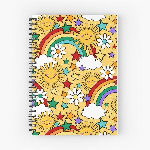 Item preview, Happy Face Sunshine and Rainbows in Yellow designed and sold by KrisInStitches.