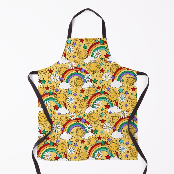 Item preview, Happy Face Sunshine and Rainbows in Yellow designed and sold by KrisInStitches.