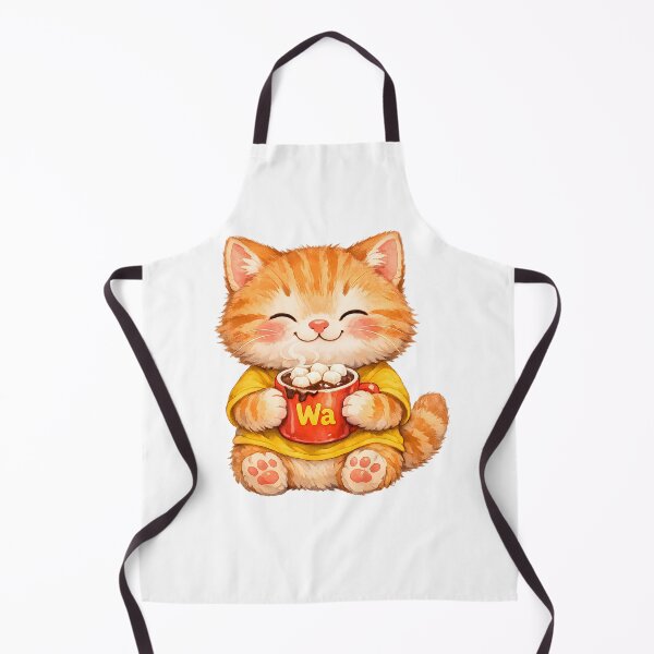 Item preview, Orange Tabby Cat Drinking Hot Chocolate designed and sold by Wawa5656.