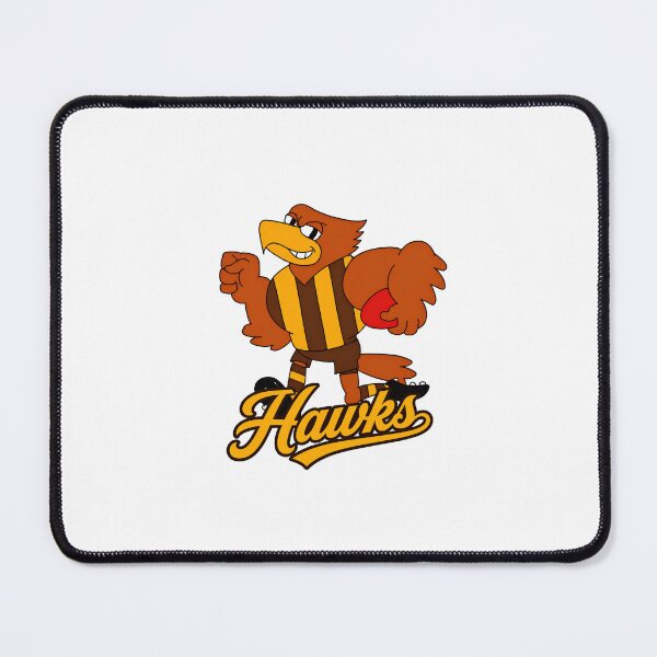 Item preview, Hawthorn Hawks AFL Mascot Logo designed and sold by Luke Foran Sports Art.