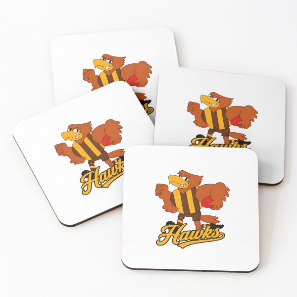 Item preview, Hawthorn Hawks AFL Mascot Logo designed and sold by Luke Foran Sports Art.