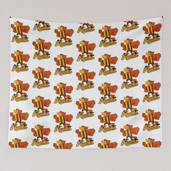 Item preview, Hawthorn Hawks AFL Mascot Logo designed and sold by Luke Foran Sports Art.