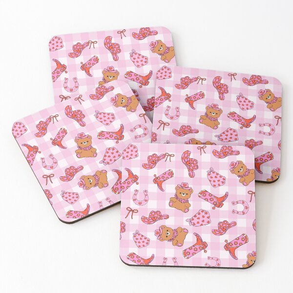 Item preview, Pink Western Cowboy Bear Pattern designed and sold by jianina-alondra.