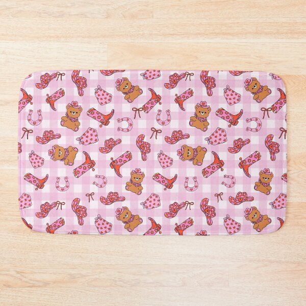 Item preview, Pink Western Cowboy Bear Pattern designed and sold by jianina-alondra.