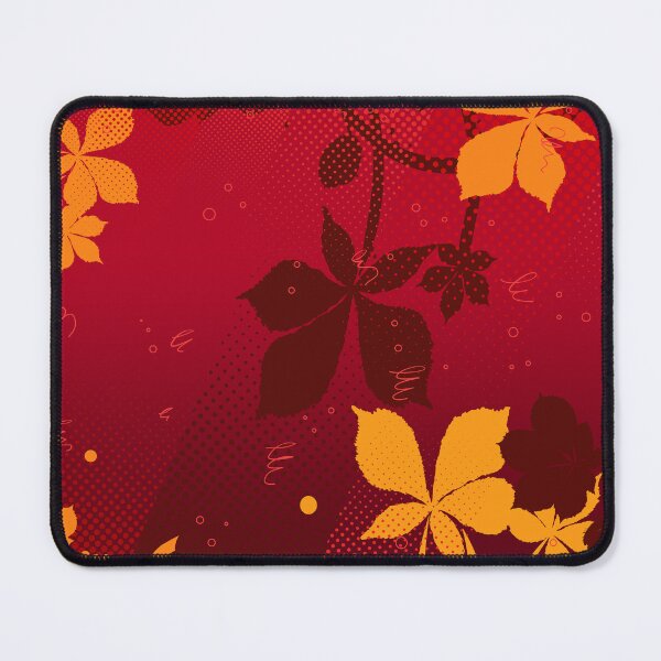 Item preview, Autumn Leaves Red Botanical Pattern designed and sold by chaaval.