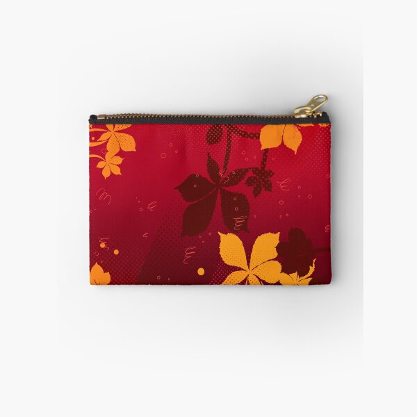 Item preview, Autumn Leaves Red Botanical Pattern designed and sold by chaaval.