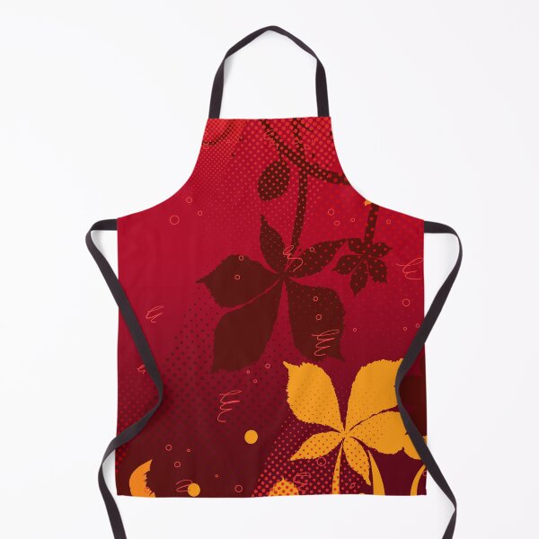 Item preview, Autumn Leaves Red Botanical Pattern designed and sold by chaaval.