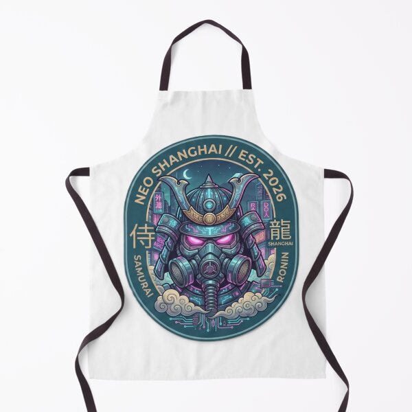 Item preview, Cyberpunk Samurai Mask – Futuristic Ronin Kabuto Emblem designed and sold by Surviving Monday Club.