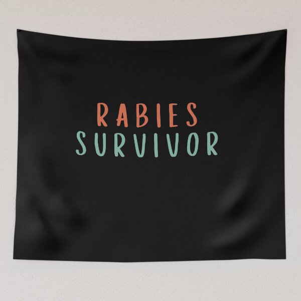 Item preview, Rabies Survivor Meme Shirt, Funny Jokes Sarcasm Humor Tee designed and sold by faridman.