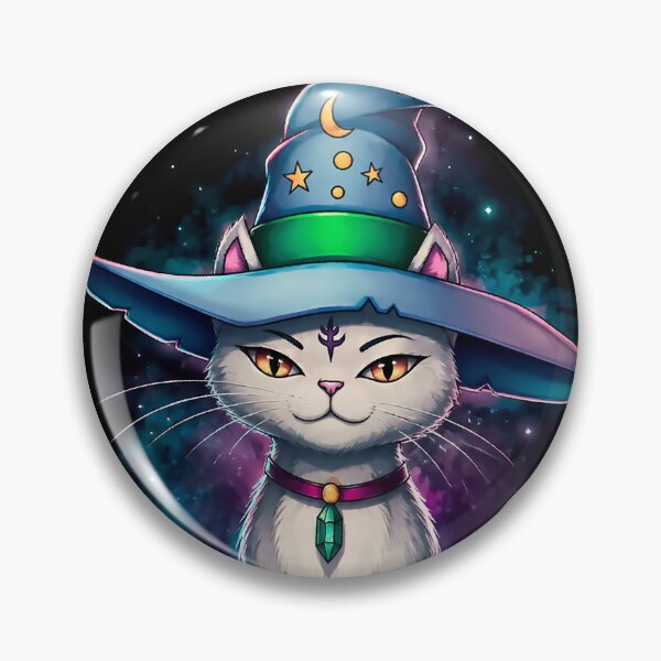 Item preview, Witch Cat Illustration designed and sold by ApGraphicDesigns.