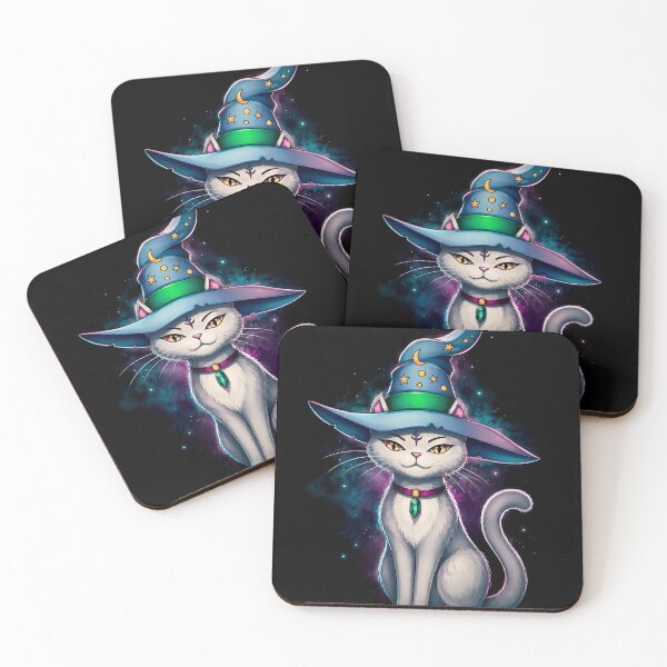 Item preview, Witch Cat Illustration designed and sold by ApGraphicDesigns.